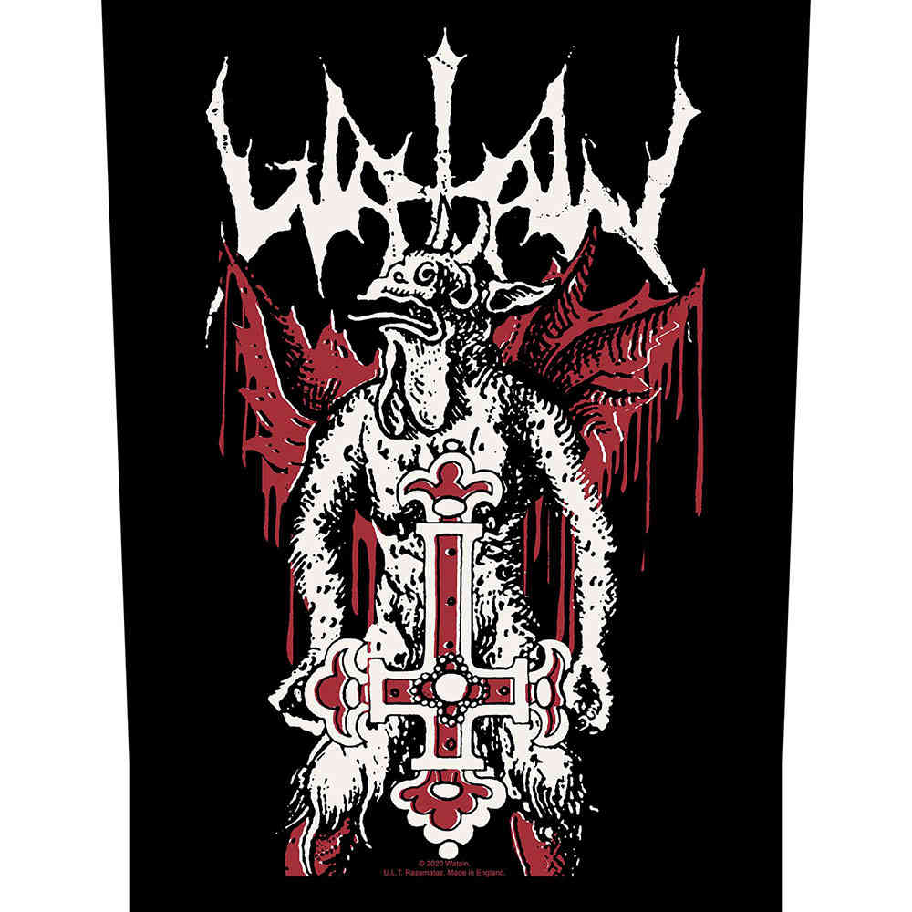 Watain - Inverted Cross Patch arrière - Noir